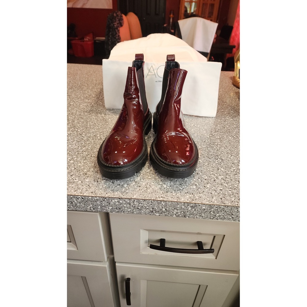 AGL Chelsea Boots Women 39.5 Burgundy excellent